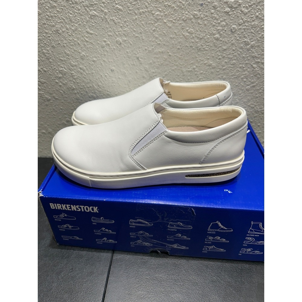 Birkenstock Oswego Leather White EU 38 US L7 M5‎ Womens Mens - Picture 2 of 12